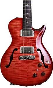 PRS Singlecut Hollowbody II, 10 Top - Blood Orange