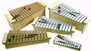 Set 2, 5 Studio 49 Orff Instruments (with Fiberglass Xylophones)