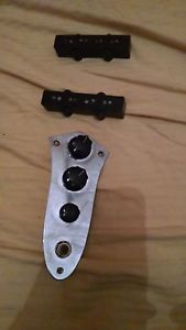 1967 fender jazz bass pickups-pots-control plate