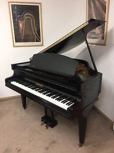 Challen  baby  grand  piano in  ebonised oak , Delivery available