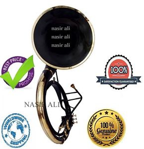 Nasir Ali Sousaphone Big Bell 25" Bb Pitch For Sale Black Lacquered With Free Mp