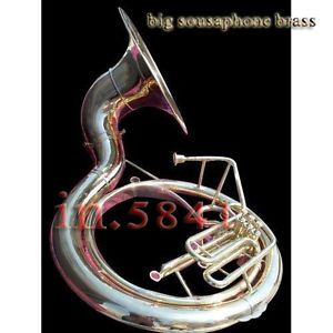 UNIQUE  GIFT SOUSAPHONE_25" VALVE BIG_TUBAMADE OF/FULL BRASS W/bag"BRASS FIN