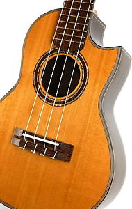 MAESTRO Tenor Ukulele, UT-WE S C, Cèdre/Wenge, Cutaway, Soundport