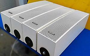 4 TANNOY i7 WH COLUMN ARRAY STYLE SPEAKERS WORKING PERFECT WATCH VIDEO FREE SHIP