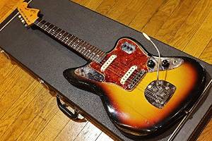 Free Shipping Used Fender USA '65 Jaguar "3 Tone Sunburst" Guitar