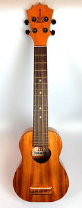 KoAloha KSM-T2 Soprano Ukulele with Tenor neck, solid Koa, hand built on Hawaii