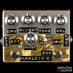 NEW SHIN'S MUSIC DUMBLOID 335 BOOST HANDMADE DUMBLE OVERDRIVE PEDAL GOLD SCRATCH
