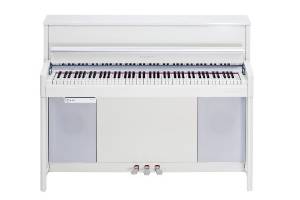 Kurzweil CUP2 88-Key Compact Upright Piano with Wood Fatar Hammer Action Keys, Pearl White Polish