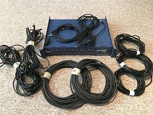 Aviom A-16D PRO 8-Channel A-Net w 8 Ethernet cables 2x 50' 2x 35' 4x 25' Package