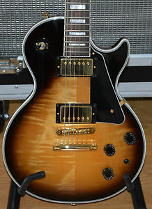 2014 Gibson Les Paul Custom Light Vintage Sunburst Electric Guitar W/OHSC