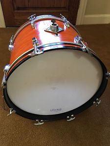 Vintage 60s Ludwig Mod Orange Bass Drum Keystone Badge