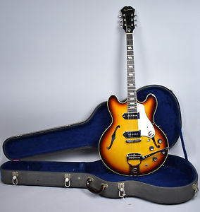 1967 Epiphone Vintage Casino Hollowbody Sunburst Electric Guitar USA w/OHSC