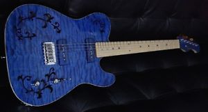 PROVISION TEC-TL/LTD-KARAKUSA #029 See-through Blue TL Thinline Electric guitar