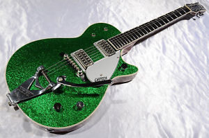 Gretsch 2005 G6129TG Sparkle Jet / Green Sparkle Used  w/ Hard case