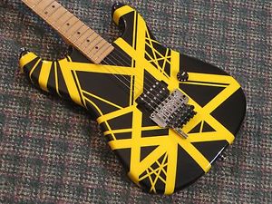 Charvel USA EVH Art Series Guitar! RARE Black & Yellow! Eddie Van Halen! w/OHSC