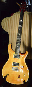 1986 Paul Reed Smith (PRS) Custom 24, Vintage Yellow, Birds, Blue Case