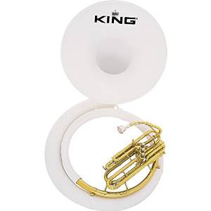 King 2370 Fiberglass Sousaphone 2370W Instrument With Case