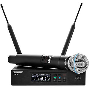 Shure QLX-D Beta 58 Digital Wireless Handheld Microphone System QLXD24/B58 H50
