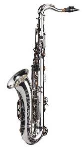 LA Sax Big Lip Series "X" Tenor Saxophone - Silver with Black Keys