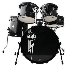 ddt E Acoustic Drum Set schwarz mit Zonenerkennung bei Roland Modulen