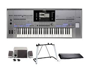 Yamaha Tyros5 61-key Arranger Workstation Keyboard w/Free Gator Stretchy Cover, MS05 Monitor & Yamaha Stand