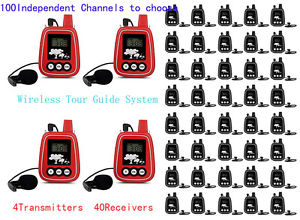 WTG05 Wireless Tour Guide System for Church Guiding and Audio Conference 4T40R
