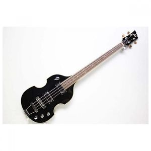Duesenberg DBV Violin Shape Hollow Body Black Used Electric Bass Guitar Japan