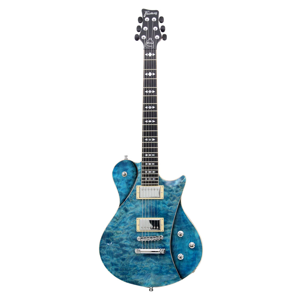 Framus Custom Shop series Panthera II Turquoise Blue THP CHROME Electric Guitar