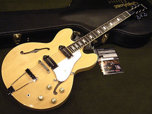 Free Shipping Used Epiphone Elitist 1965 Casino Naturtal 2010s Electric Guitar