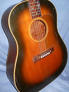 1949 National Acoustic guitar..Gibson J-45 body, and sounds it!