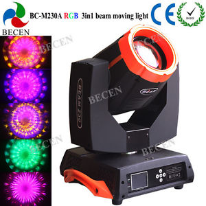 1pcs 24 prisms NEW 230w 7R sharp beam moving head light wash beam spot 3in1
