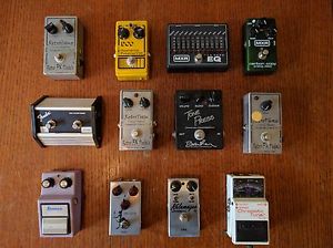 Guitar pedals - Fender, Archer, Ibanez, MXR, Kalamazoo, Retro FX