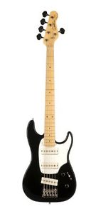 Godin Guitars Godin Shifter Series 034536 5-Strings Bass Guitar, Black HG MN