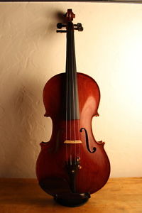 SUPERBE ALTO DE LUTHERIE 4/4 BRUN ANCIEN MONTE ÉBÈNE ARCHET ETUI COLOPHANE.