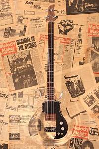 Free Shipping Used Ampeg 1970 Lucite Bass "Black Pickguard" Electric Guitar