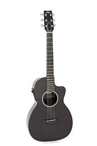 RainSong Guitars Parlor P12 Acoustic-Electric Guitar, Clear Carbon