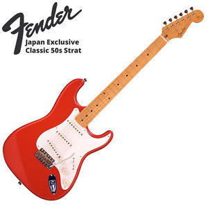 Fender Japan Exclusive Classic 50s Strat FRD Maple Fingerboard, Fiesta Red