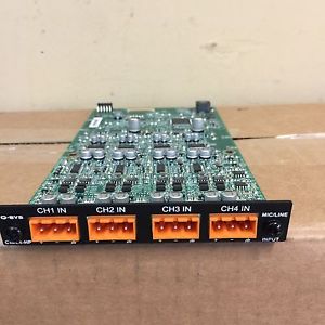 QSC SYS  I/O FRAME INPUT CARDS (CIML4-HP) (((4 Card)))