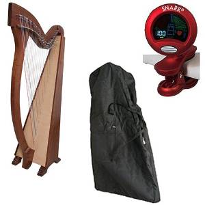 Roosebeck Meghan Harp 36-String Natural Deluxe Package w/Gig Bag, and Tuner
