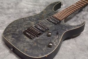 Ibanez RG921WBB Transparent Gray Flat Used Free Shipping from Japan #g519