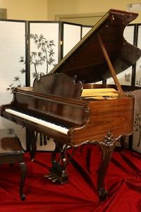 Crown Jewel Art Case Steinway M 1998 King Louis XV RARE "East Indian Rosewood"