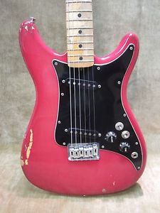 1980 FENDER LEAD II RARE SEE THRU RED ALL ORIG PLAYS GREAT  FREE US SHIPPING!