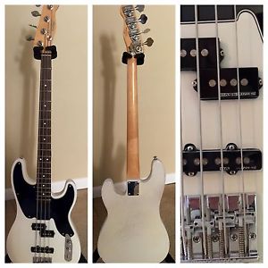 Fender Mike Dirnt Roadworn Precision Bass White  Rosewood 2004/5 W/upgrades LOOK