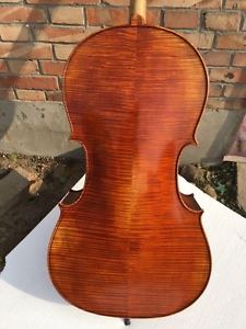 Best Cello 4/4 size full hand made flamed maple back spruce top nice tone cello