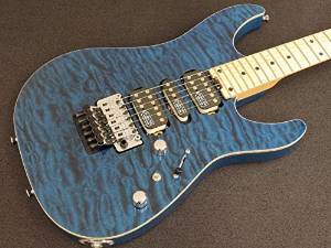 Free Shipping Schecter Ex-vb-24 CTM FRT "3a Grade Quilted Maple Top" Bkaq/m