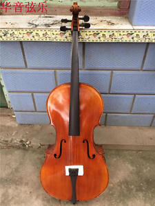 Beautiful Cello 4/4 Size full Hand made antique style deep flamed maple back
