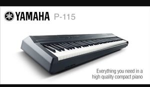 -NEW-Yamaha P115 P-Series Portable Digital Piano in Black- FREE UK P&P..