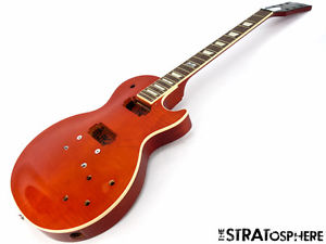 2014 Gibson USA Les Paul Peace BODY + NECK Guitar Parts, Peaceful Orange
