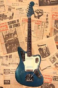 Free Shipping Used Fender USA 1963 Jaguar "Lake Placid Blue" A-neck Guitar