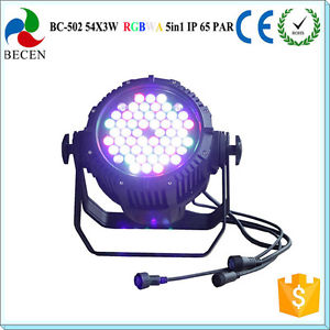 ip65 8pcs/lot 54X3W RGBWA waterproof led par can light outdoor for dj lighting